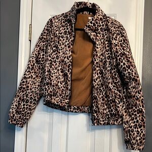 Leopard Print Women's Winter Jacket